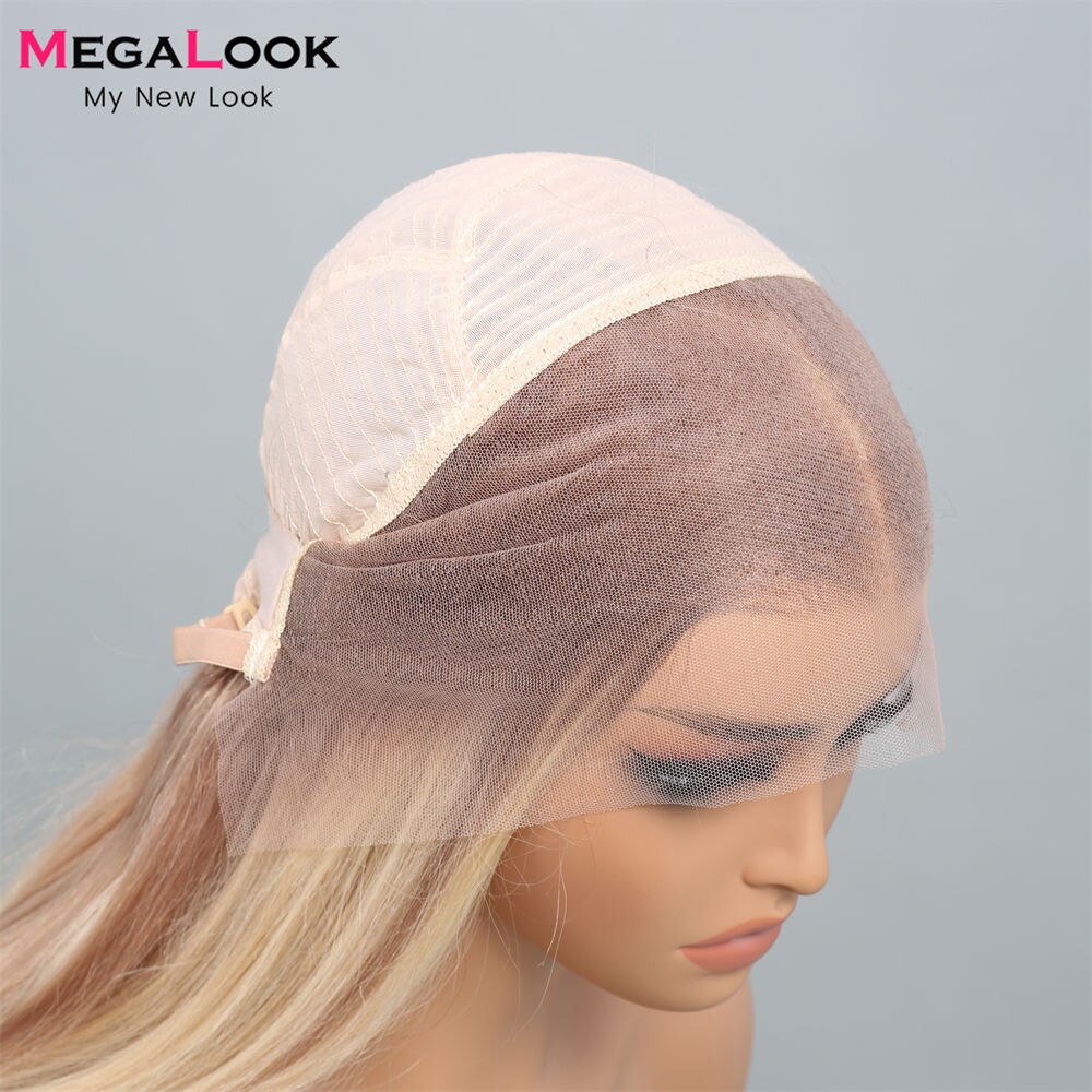 #P10/613 Blonde NEW Highlight Lace Frontal Wigs Human Hair