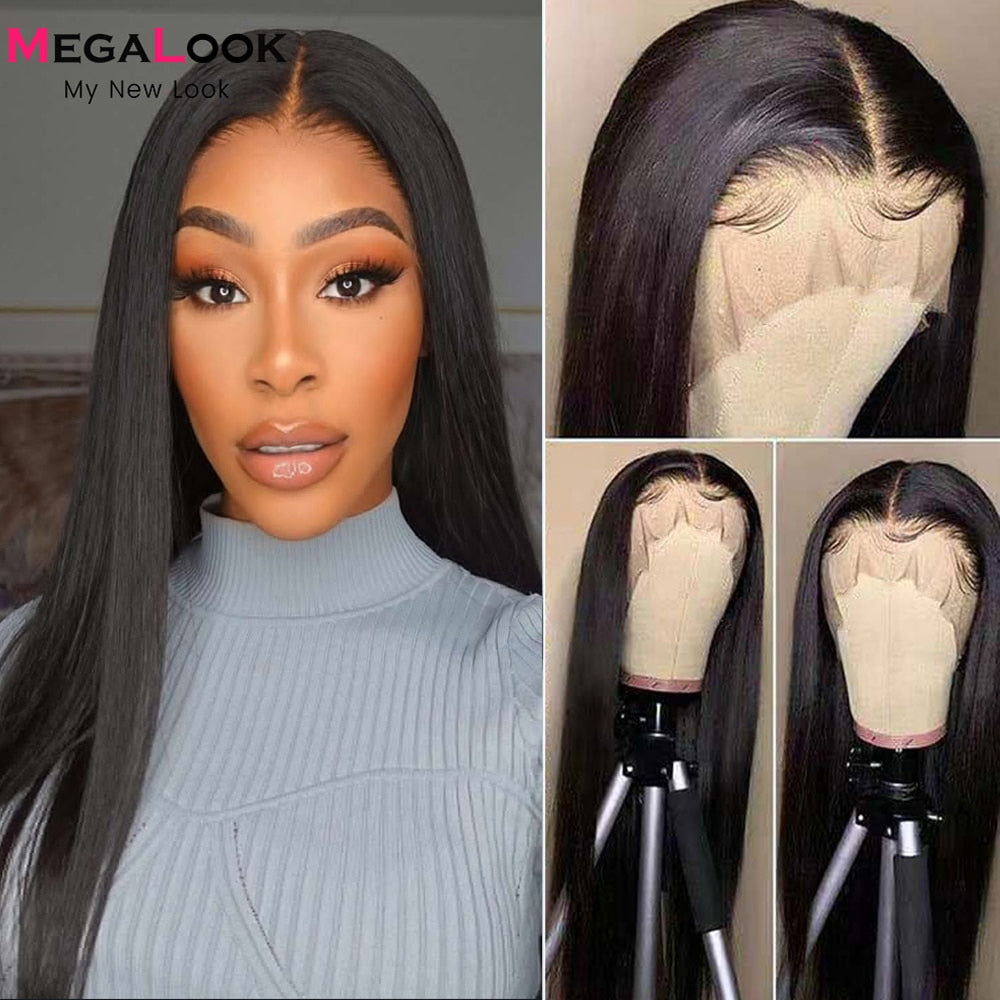 180 Density 13x5x2 Lace Frontal Wigs For Women Remy Brazilianre Plucked