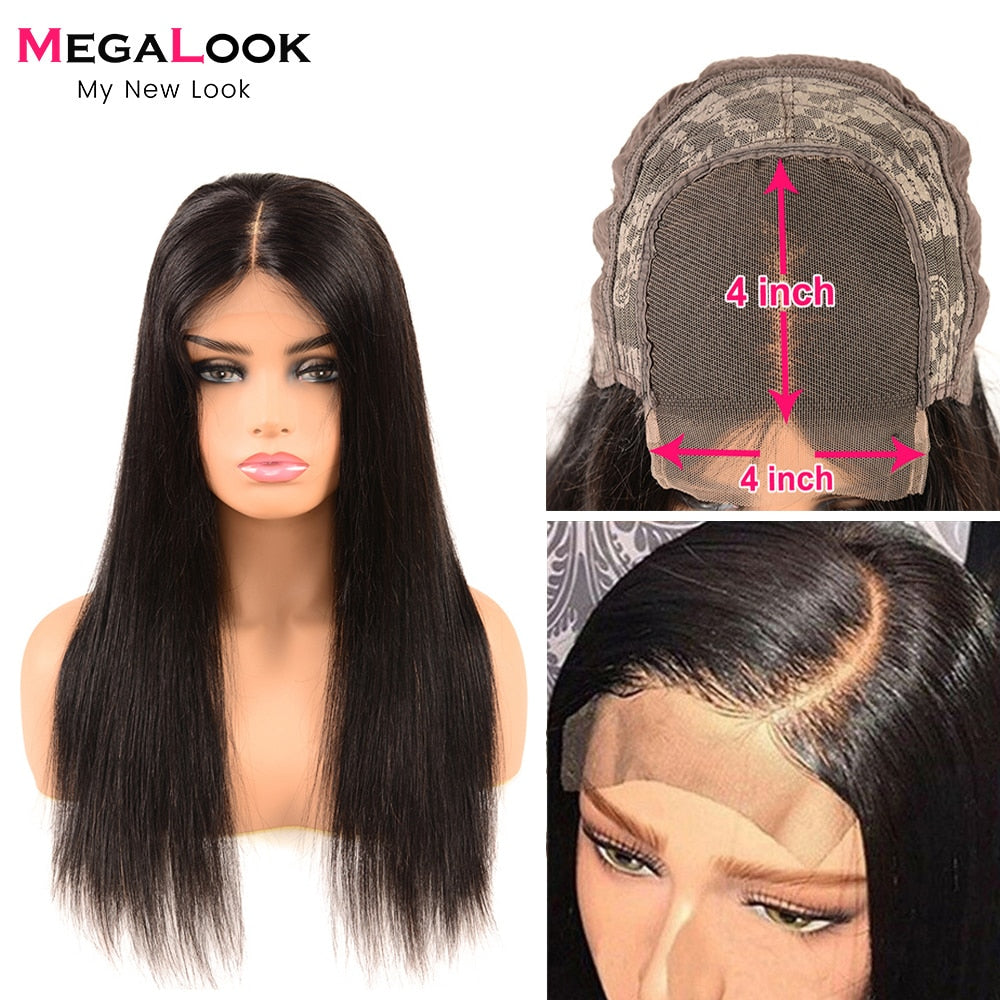 180 Density Transparent Lace Human Hair Wigs Wigs