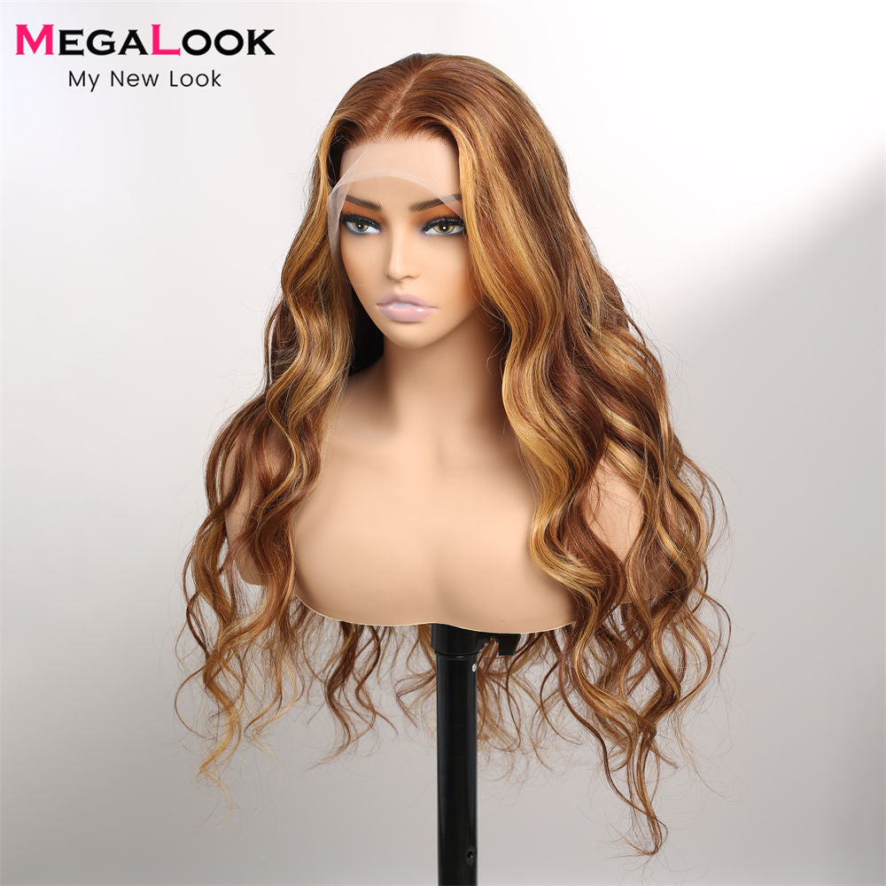 Body Wave Highlight Wig Human Hair 13x4 Body Wave Colored