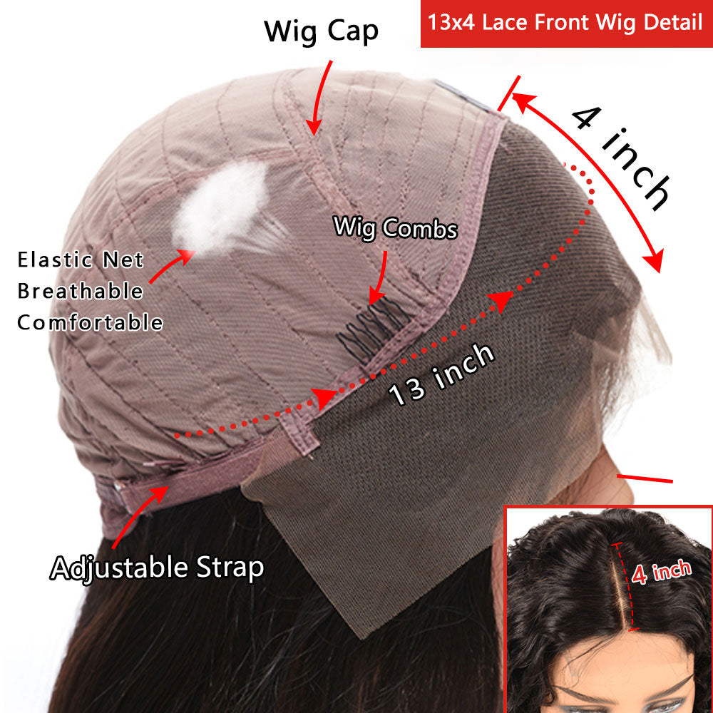 Hd Transparent Lace Front Wig 13x4 Highlight Body Wave