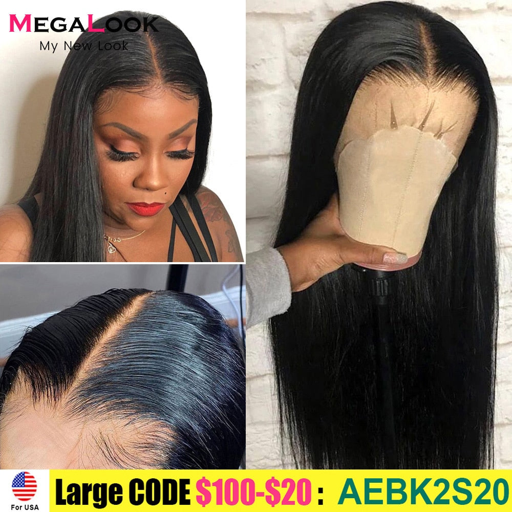 180 Density Transparent Lace Human Hair Wigs Wigs