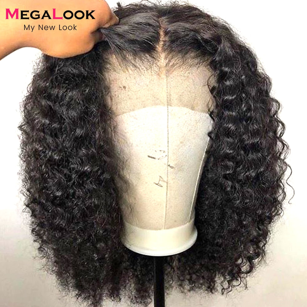 Wigs Human Hair Jerry Curly Lace Front Wig