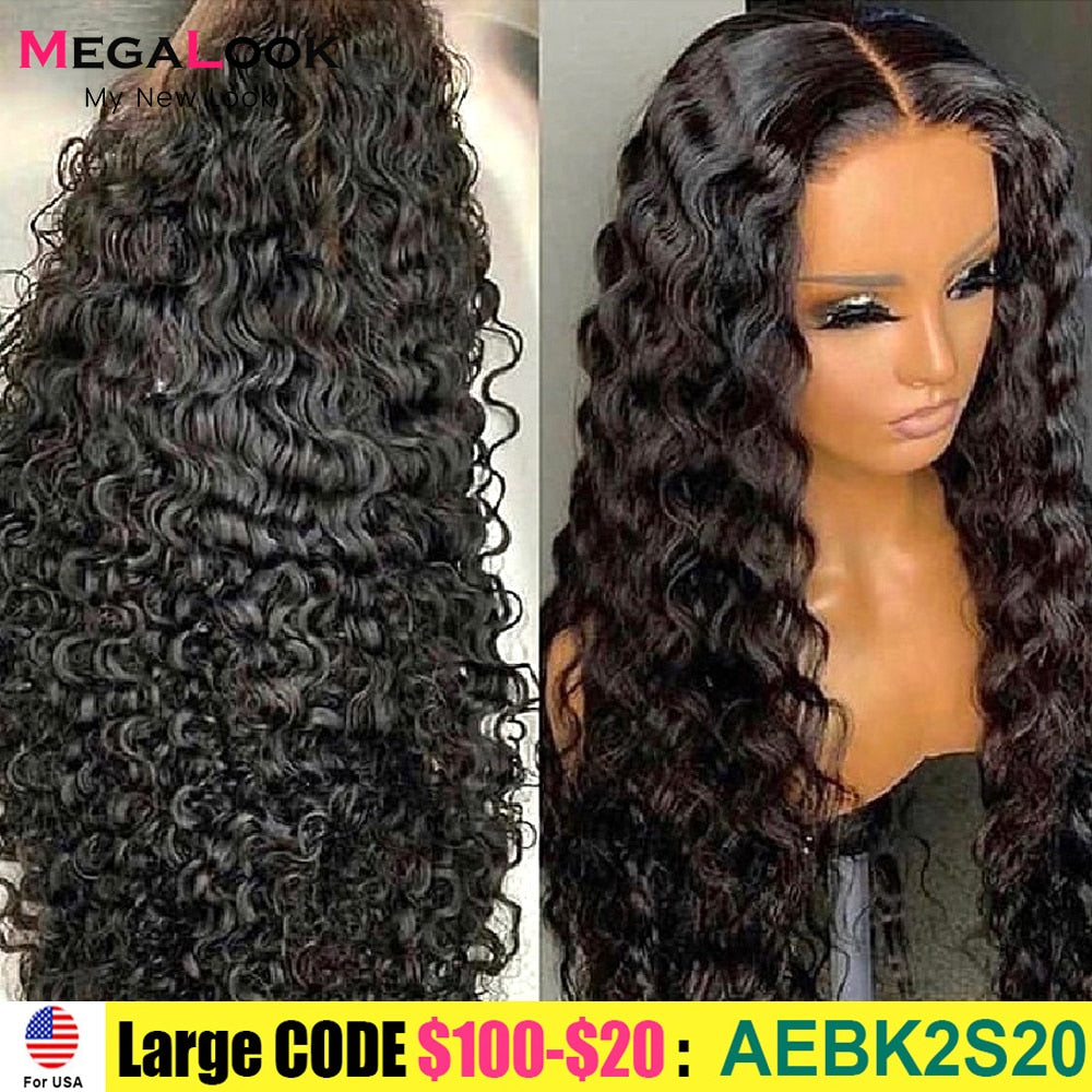 HD Transparent Lace Frontal Wig 13x4 Lace Front Human